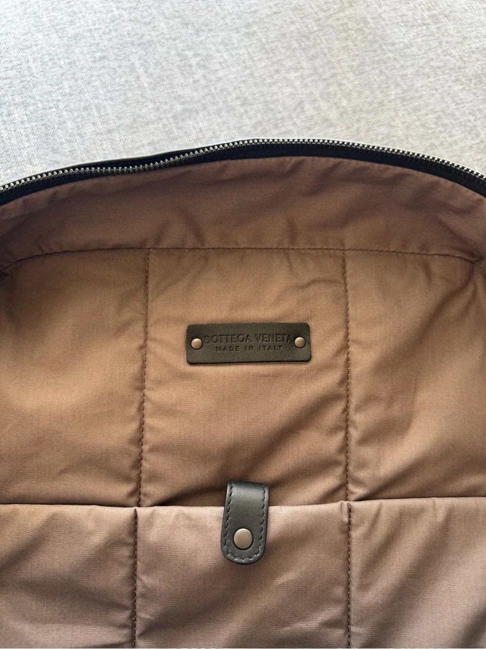 Bottega Veneta Black Intrecciato Leather Backpack